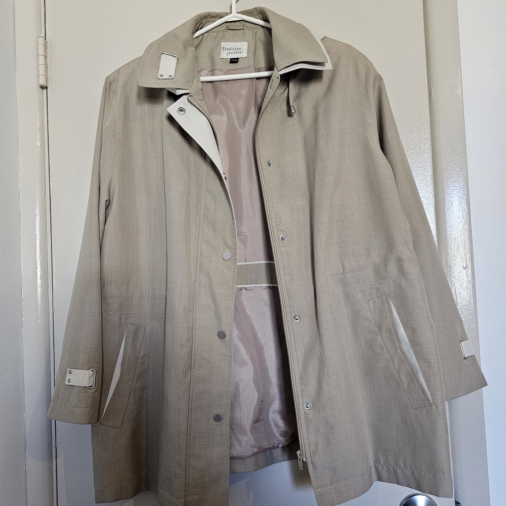Tan Hooded Jacket